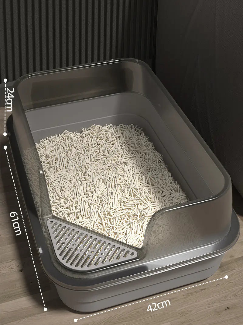 Large Enclosed Cat Litter Box with Door for Pets