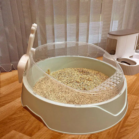 Semi-Enclosed Litter Box with Shovel