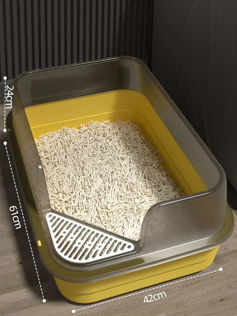 Large Enclosed Cat Litter Box with Door for Pets