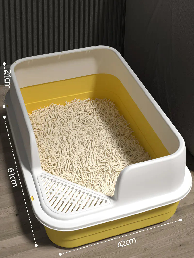 Large Enclosed Cat Litter Box with Door for Pets