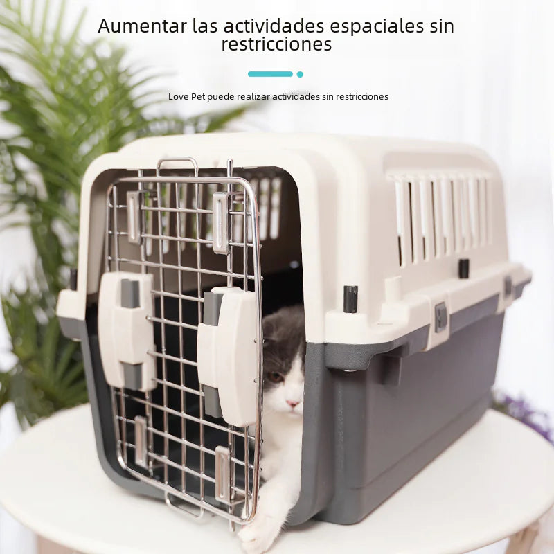 Portable Pet Airline Carrier for Dogs and Cats