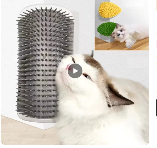 Corner Cat Scratcher/Massage Brush