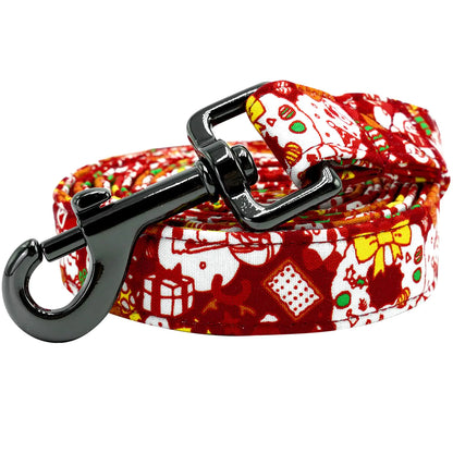 Lionheart glory Christmas Dog Leash Durable Red Dog leashes with Soft Handle for Walking Training Large Male or Female Dogs