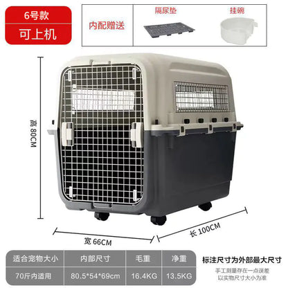Portable Pet Airline Carrier for Dogs and Cats