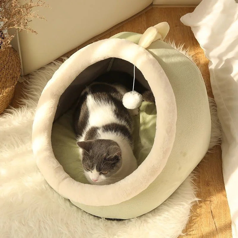 Cat Villa Semi-enclosed Removable And Washable Cat House