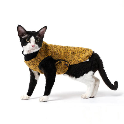 SNIXFever Yellow Fleece Coat