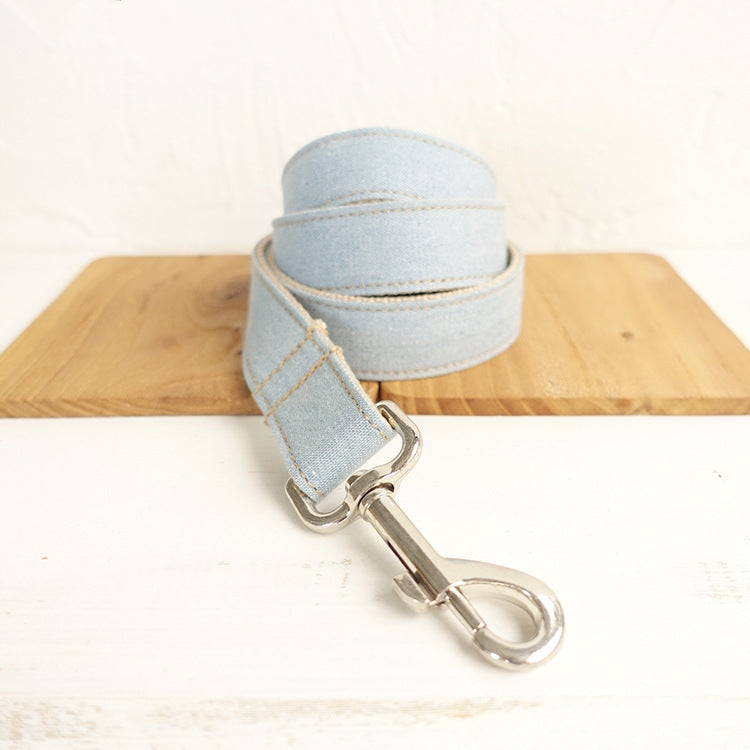 Blue Denim Leash for Pet Dogs