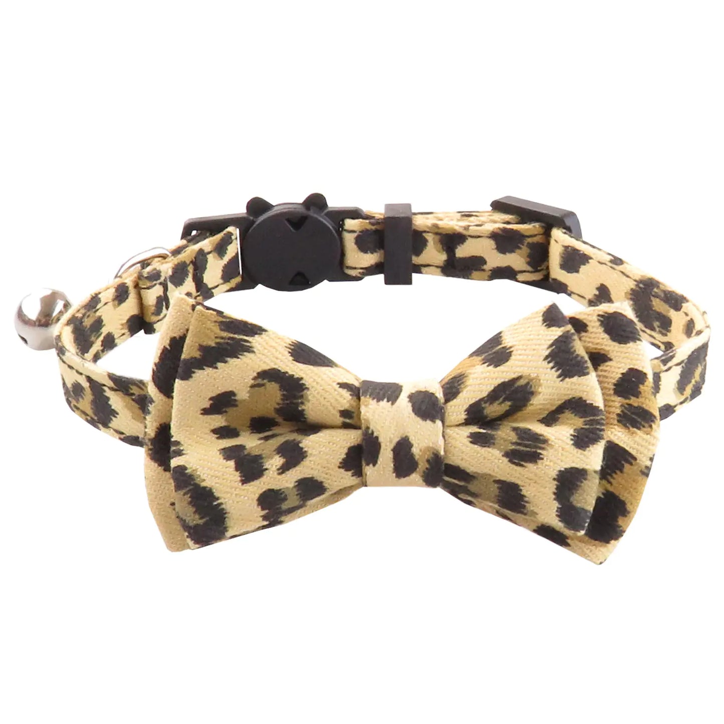Leopard PurrBow Cat Collar for Pets (Single Item)