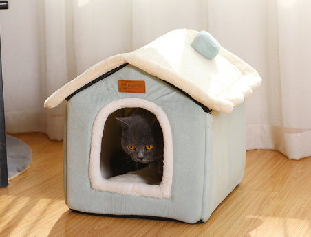 Warm Closed Dog Kennel House