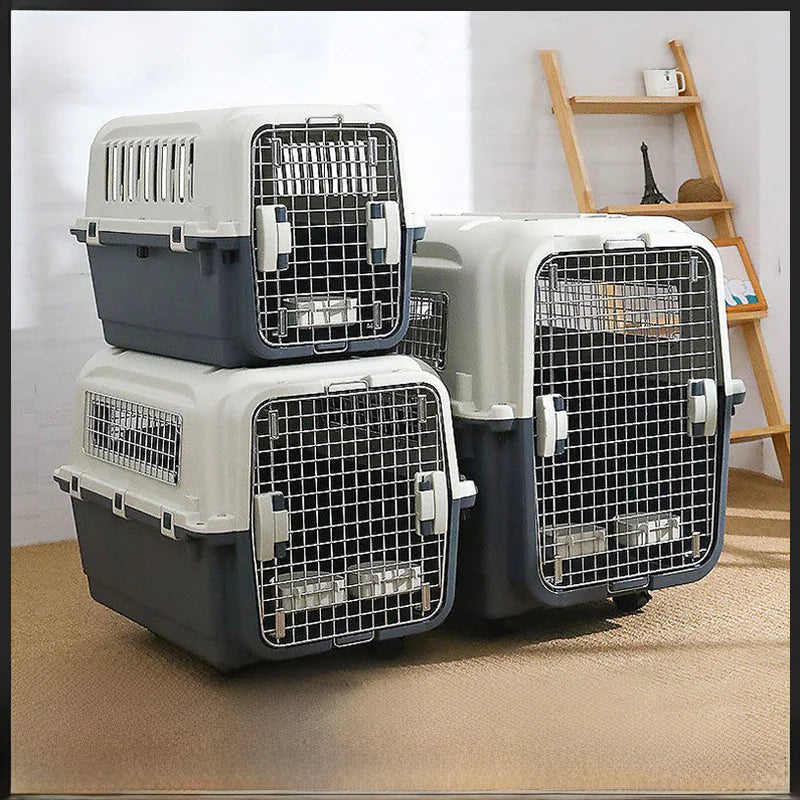 Portable Pet Airline Carrier for Dogs and Cats
