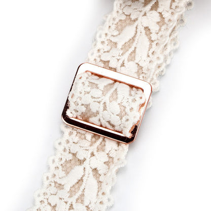 Lace Flower Pet Harness and Leash Set for Cats and Dogs