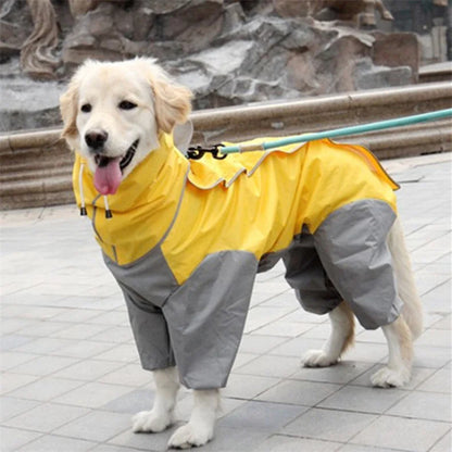 Waterproof Reflective Raincoat for Large Dogs and Pets