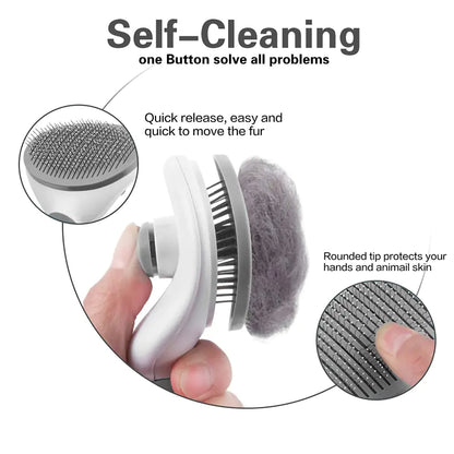 Stainless Steel Pet Comb for Dog and Cat Grooming