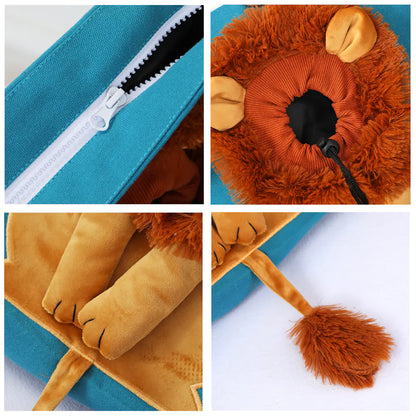 Lion Design Soft Pet Carrier Bag for Cats and Dogs