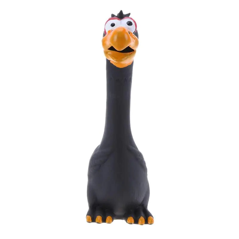 Rubber Squeaky Chicken Toy for Dogs