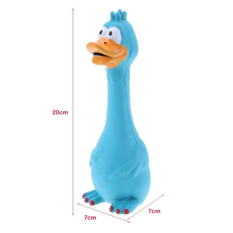 Rubber Squeaky Chicken Toy for Dogs