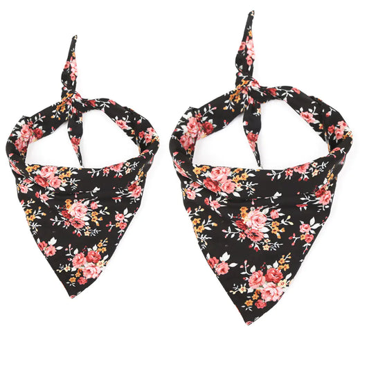 Fashion Flower Pet Triangle Scarf for Dogs
