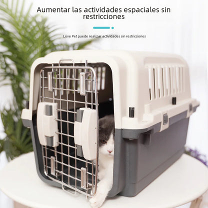 Portable Pet Airline Carrier for Dogs and Cats