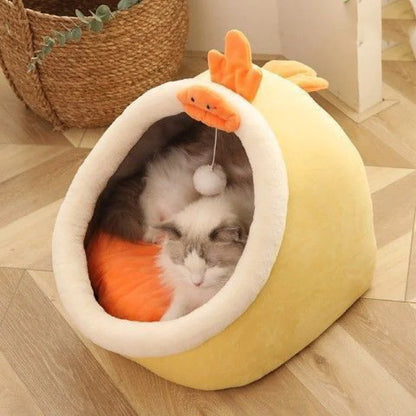 Cat Villa Semi-enclosed Removable And Washable Cat House