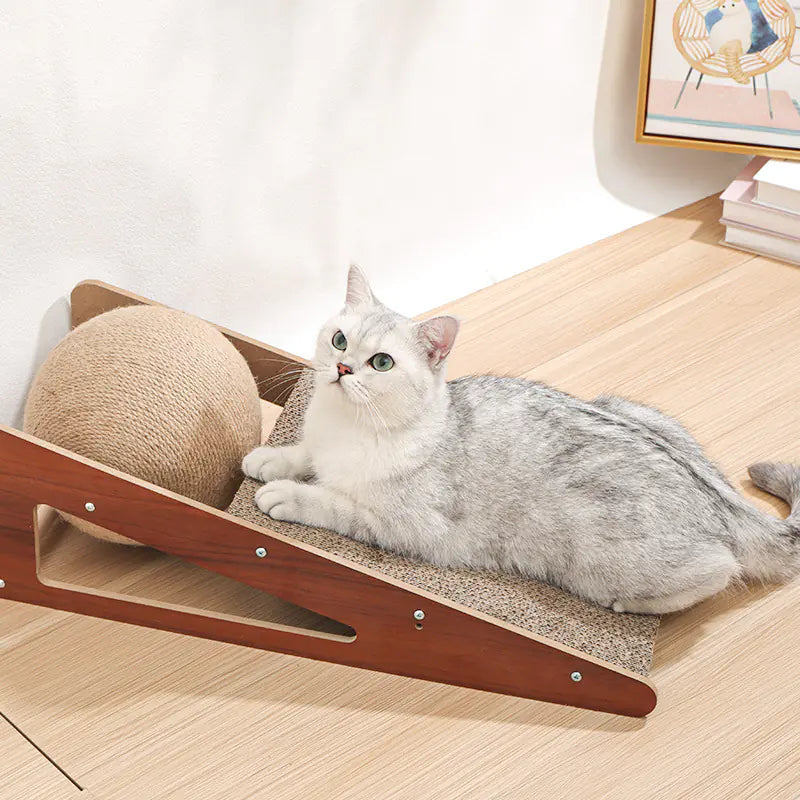 Large Vertical Cat Scratching Ball Toy with Sisal Rope
