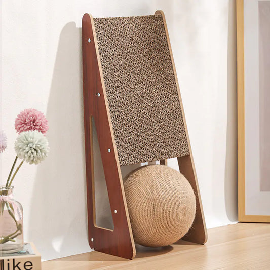 Large Vertical Cat Scratching Ball Toy with Sisal Rope