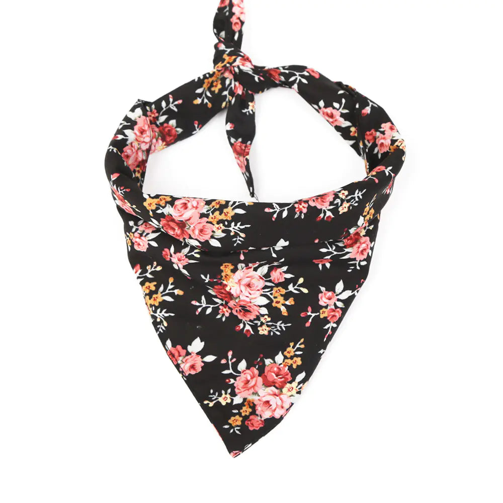 Fashion Flower Pet Triangle Scarf for Dogs